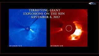 Terrifying giant explosions on the Sun - September 6, 2017