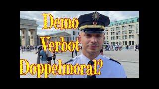 Doppelmoral? Sprecher der Polizei erläutert das Demo Verbot