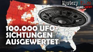 Suche nach UFO-Hotspots in den USA: 100.000 UAP-Sichtungen ausgewertet!