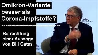 Bill Gates: Omikron-Variante der bessere Impfstoff?