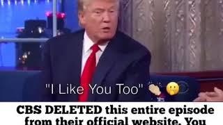 Censored video of Trump on Stephen Colbert Show