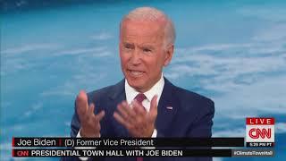 Biden's eye fills with blood during CNN climate town hall
