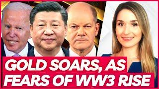 RED FLAG: Gold SOARS As WW3 Fears Drive De-Dollarization and Fed's Policy Signal Turmoil In 202