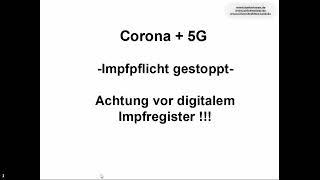 Corona+5G: Achtung digitales Impfregister in Vorbereitung