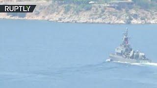 Turkish Navy ships seen close to Greek island, tensions escalate