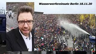 Wasserwerfereinsatz in Berlin 18.11.2020
