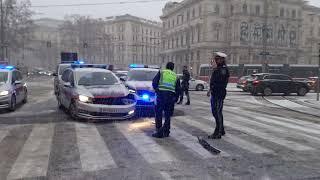 Freiheitsmarsch in Wien am 20.01.2022 mit Polizeiunfall und Schneesturm #freiheit #österreich #fyp