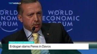 Turkish President Erdogan slams Peres in Davos