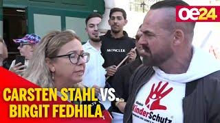 Carsten Stahl und Brigit Fedhila - Teichtmeister: Wilder Streit der Demonstranten LIVE auf oe24.TV