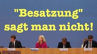 Pressekonferenz: "Das Diktum der Kanzlerin gilt" und "Besatzung" sagt man nicht!  15.10.2015