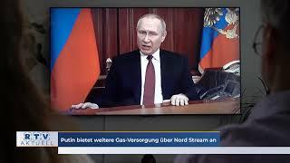 +++Putin bietet weitere Gas-Versorgung über Nord Stream an+++