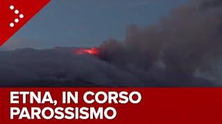 LIVE Etna, parossismo in corso: diretta video