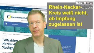 Rhein-Neckar-Kreis kann nicht sagen, ob Impfung überhaupt zugelassen ist