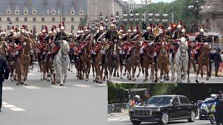 Die unglaubliche Prozession von Präsident XI JINPING in Paris / Mai 2024 