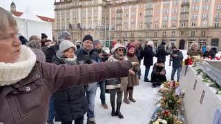 „Denkmalzerstörer Hilbert Stoppen“ Demo Dresden 21.01.24