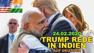 Trump Rede am 24.02.2020 in Indien - deutsch