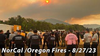 Oregon and NW California Wildfires - 27 August 2023
