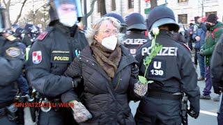 DEMO gegen IMPFPFLICHT in ÖSTERREICH | Polizeieinsatz in Wiener Innenstadt