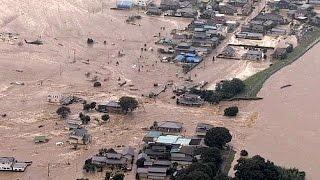 Überschwemmungen nach starkem Regen in Japan