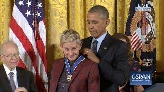 Ellen DeGeneres Medal of Freedom Award 11-22-16