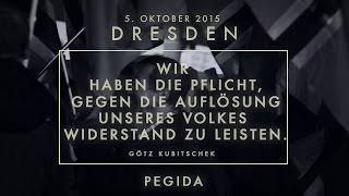 PEGIDA - Rede von Götz Kubitschek am 5. Oktober 2015 in Dresden
