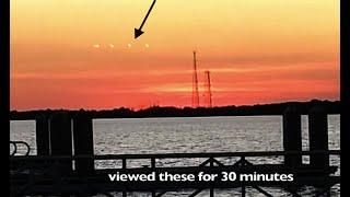 Florida man observes BIZARRE lights parked above Tampa Bay | "Its Back" after nearly 1900 years!