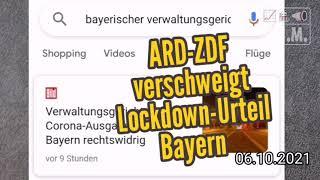 ARD-ZDF verschweigt Lockdown-Urteil Bayern