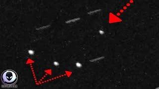 Group Of UFOs "TAKE OUT" Satellite In Space?