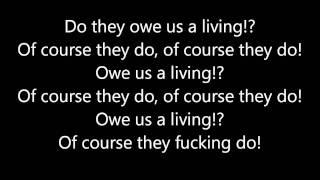 Crass - Do They Owe us a Living (Lyrics)
