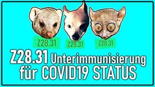 Z28.31 ::: Unterimmunisierung für COVID19 Status