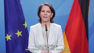 New German Foreign Minister Annalena Baerbock Remarks | Holocaust Remembrance Day B'nai B'rith 2022