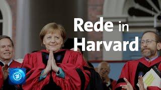 Merkel hat die Ehrendoktorwürde der US-Eliteuniversität Harvard erhalten