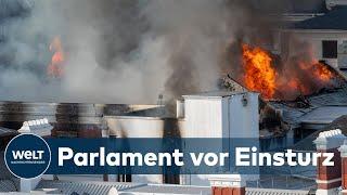 GROßFEUER: Parlamentsgebäude in Südafrika steht in Flammen