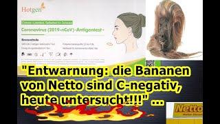„Entwarnung: Nettos Bananen sind C-negativ, heute getestet!!!“ ...