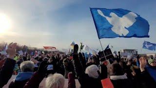 Friedensdemo - 45.000 Menschen fordern sofortigen Rücktritt der Bundesregierung (05.02.23 Berlin)