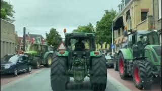 Immer mehr Landwirte schließen sich dem Bauernprotest in Holland an. Niederlande am 06.07.2022