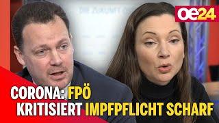 Pressekonferenz: FPÖ kritisiert Impfpflicht scharf