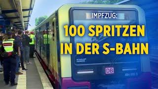 „Wer bei Seegang operieren kann, kann auch im Zug impfen“: Impfarzt mit Berliner Ringbahn unterwegs