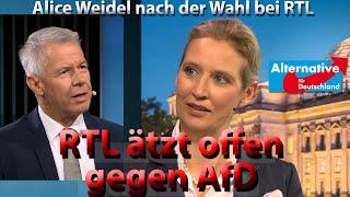 Wie Alice Weidel (AfD) bei RTL  mit verzerrenden Fragen konfrontiert wird