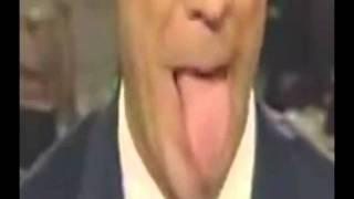 Reptiloider Moderator streckt Zunge heraus, ohne offiziellen Grund - echt krass