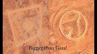 Unfinished Ancient Superstructure Found in Remote Desert Near Multiple Bizarre "Airplane Glyphs"