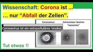 Neueste Nachricht aus der Wissenschaft: Corona ist nicht das, was wir glauben, sondern nur Abfall.