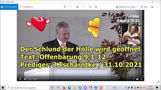 „Der Schlund der Hölle wird geöffnet: Offenbarung 9,1-12 mit Jakob Tscharntke / 31.10.2021!!!“ ...