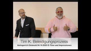 Tim K. alias Love Priest - Beleidigungsprozess Amtsgericht Detmold 04.10.2023