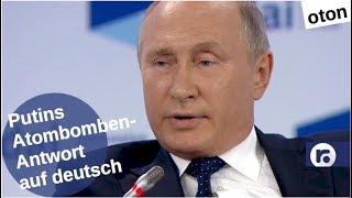 Putins Atombomben-Antwort auf deutsch
