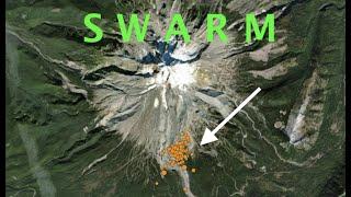 Ongoing Earthquake SWARM at Possibly Active Mt Hood Volcano in Oregon - DOUBLE Comets Dive into Sun