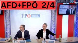 Teil 2/4   FPÖ lädt AFD zur Pressekonferenz ein. Was bezwecken die Parteien mit dem Schulterschluss?