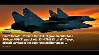 Russia Launches 24/7 Air Campaign/ Mediterranean/Black Sea/Mach 10 Kinzhals