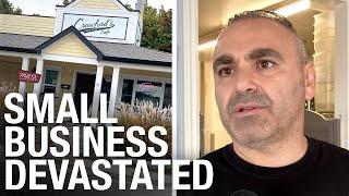 “They don't care if my business shuts down”: Ontario small biz owner speaks against town COVID rules
