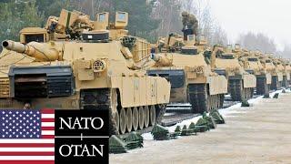 U.S. Army, NATO. A huge number of M1A2 Abrams tanks arrived in Eastern Europe.